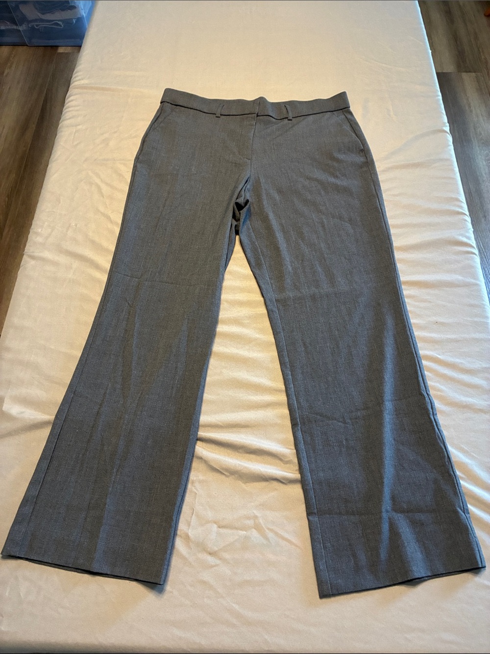 Sag Harbor Gray Boot-Cut Dress Pants